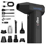 LUXTER Compressed Air Duster, 130000RPM Electric Air Duster Rechargeable, 3-Speed Settings with Fast Charging, Computer Duster with a Vacuum Accessory Kit for Computer, Keyboard, Car, Outdoor