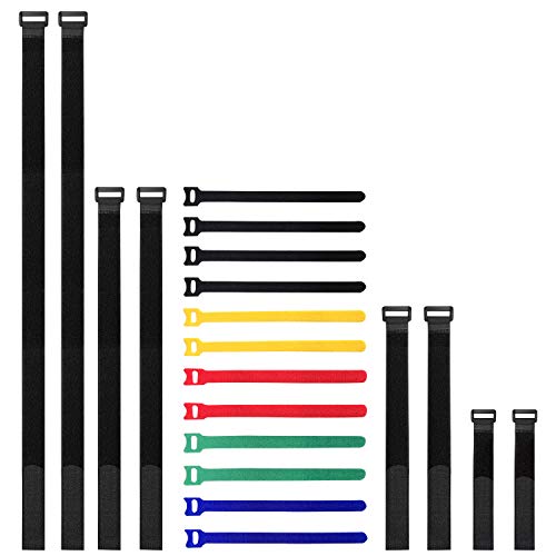 Pack of 20 Reusable Fastening Cable Straps and Cable Ties Set(8