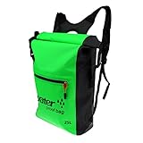 pistro Mochila impermeable para canotaje, kayak, pesca, rafting, natación, vela, esquí, flotante, 6 colores disponibles, verde