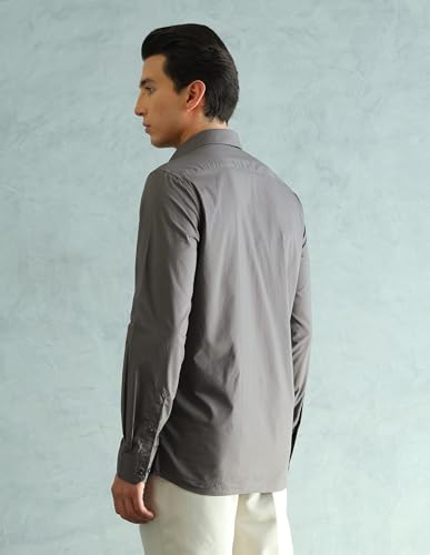 Image of Arrow Slim Fit Mens Formal Shirt - 100% Cotton, Breathable & Comfortable, Full Sleeves Shirts for Men