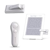 SK SYUKUYU RF リモコン ページめくり Kindle読書用 iPad Surface Comics iPhone Android タブレット 読書小説 写真撮影 (白) SKPT01