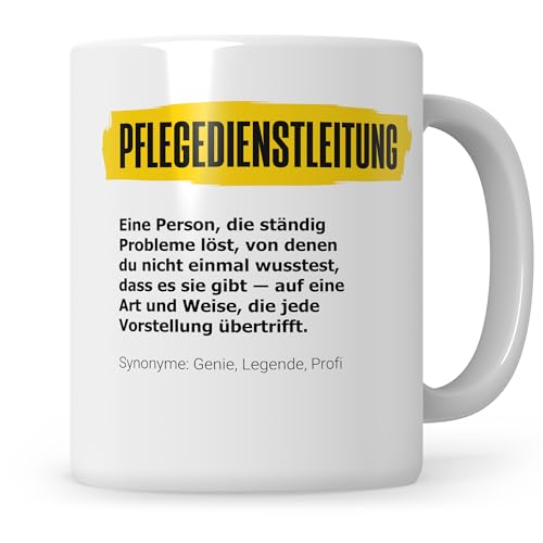 Sweetify PDL Tasse Pflegedienstleiter Geschenk Pflegedienstleitung Kaffeetasse Pflegekraft Pflegedienstleiterin
