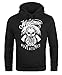 Produktbild Neverless Cooler Herren Kapuzen-Pullover Lumberjack Hipster Bart Totenkopf schwarz XL