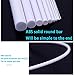 JKGHK ABS Plastic Bars Square Rod, Suitable for Making Scene Models, Handicrafts and Decorations 250/500mm,1mm x 1mm x 500mm(10pcs)