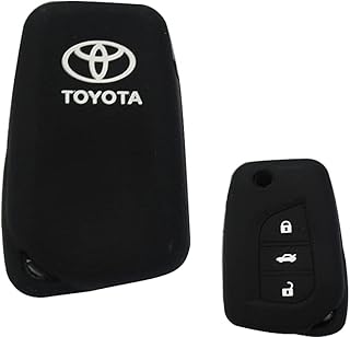 جراب ريموت سيلكون تويوتا، للجنسين، اسود
