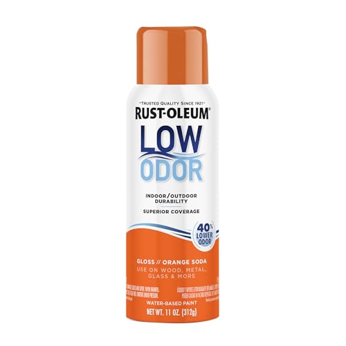 Image of Rust-Oleum Low Odor Premium Spray Paint, 11 oz, Gloss Orange Soda