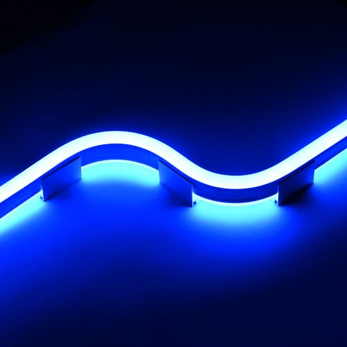 Image of Yescom 20Pack 1 inch Commercial RGB Rope Light Aluminium Mounting Clip