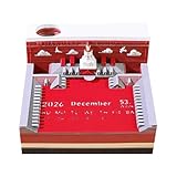 Fabrication exquise : Ce calendrier de bureau, réalisé en papier spécial de haute qualité et finement découpé, est agrémenté de papiers décoratifs multicolores et de formes originales, lui conférant un charme unique qui ne manquera pas d'attirer les regards. Son boîtier de protection en acrylique le protège de la poussière et sert également de support pratique.