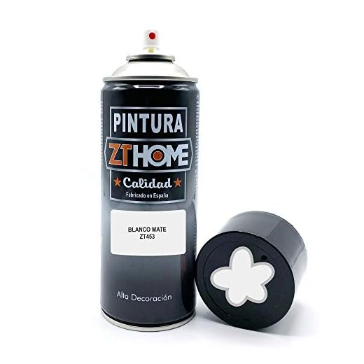 Pintura Spray Blanco Mate 400ml imprimacion para madera, metal, ceramica, plasticos / Pinta todo tipo de cosas y superficies Radiadores, bicicleta, coche, plasticos, microondas, graffiti