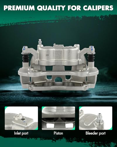 Image of SCITOO 18B5402 18B5403 Front Left & Right Disc Brake Calipers With Bracket | Fit For Chrysler,For Dodge,For Ram,For Volkswagen Models - For C /V 2013-2015,For Grand Caravan 2012-2020 2PCS