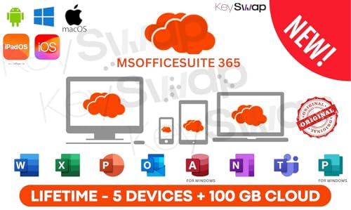 Image of 365 Enterprise Edition with Copilot Ai | New 2026 Launch | (5 Devices, Lifetime Validity) for Win, iOS, macOS, iPADOS, Android | 5TB Cloud Storage for lifetime | Regular Updates with Unlimited Reinstallations