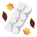 Herbst Schokoladenformen,Wiederverwendbare Thanksgiving Dekorationen | Blätter Herbst Backformen Für Keksherstellung | Für Bonbons Seife Cupcakes Kerzen Ernte Halloween Party Kinder Erwachsene