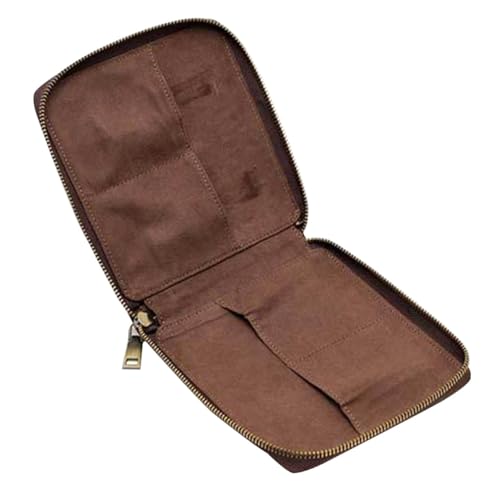 Boîte pour montres de voyage en cuir vintage : étui portable et élégant à fermeture Éclair