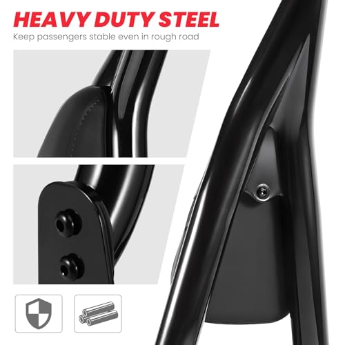 kekykm Backrest Sissy Bar compatible with Harley Davidson Softail Standard Deluxe Slim Heritage Classic FLHC Street Bob 107 114 FXBB FLDE FXST FLSL 25" Tall Passenger Backrest W/Docking 2018-Up by kekykm - Image 2