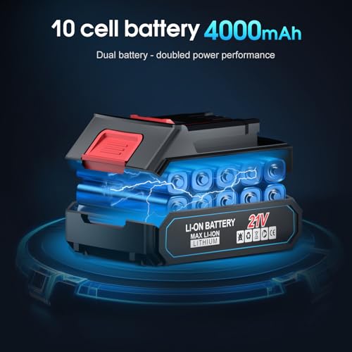 image for Restaswork Cordless Leaf Blower,21V Electric Handheld Leaf Blower,with