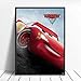 lubenwei Carteles e Impresiones de Coche 3 Rayo Mcqueen Moderno nórdico Arte de Pared impresión Lienzo Pintura Cuadros de Pared para decoración de habitación de niños 50x70cm Sin Marco AW-1129