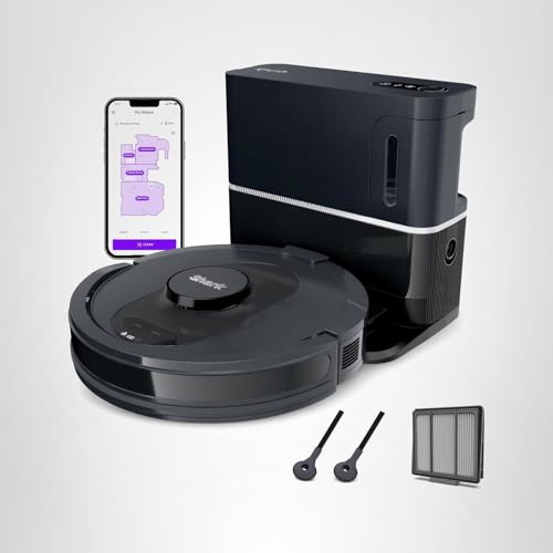 Shark AV2501S AI Ultra Robot Vacuum, with Matrix Clean, Home Mapping, 30-Day Capacity HEPA Bagless Self Empty Base, Perfect for Pet Hair, Wifi, Dark Grey - Image 12