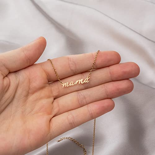 Suavell Mama Necklace - Gold Dipped Momma Necklace for Women - Expecting Mom Gift - For New Mother to Be - Mama Gifts for Expecting Mothers - New Mommy Present - Mother’s Day Jewelry2