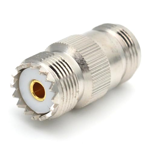 Adaptateur coaxial N femelle vers PL-259 robuste entièrement en laiton