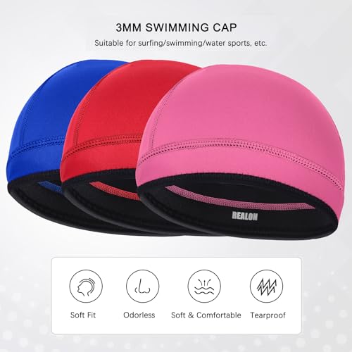Image of 2mm Neoprene Dive Hood Thermal Mens Wetsuit Cap for Surf Snorkel | Long Short Hair Keep Warm Clean Wet Suit Beanie, Adult Youth Scuba Swim Cap for Beach Kayak Canoeing Scuba Cold Ocean Lake