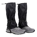 Outdoor Gamaschen Einstellbare, Lange Gamaschen mit Reißverschluss, Wasserdichte Staubdicht Atmungsaktive Beinschutz Gaiter, zum Outdoor Wandern, Schneewandern und Klettern, für Männer und Frauen