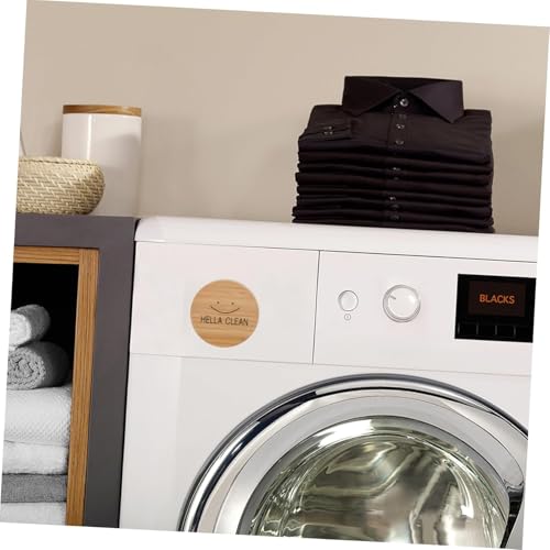 Hsthe Sea Bambus-Geschirrspüler-Magnet Clean Dirty – Schmutziger Magnet für Geschirrspüler, schmutzig, spülmaschinenfest, sauberer und schmutziger Geschirrspüler-Magnet, Geschirrspüler-Schild