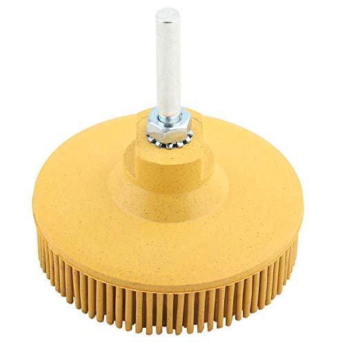 3-Zoll-Borstenscheibe Emery Rubber Detail Schleifbürste Für Entgraten Polieren Und Reinigen, Schleifscheibe Und Polierscheibe Für Schmuck, Holz, Metall (Yellow), Andere Schleifmittel
