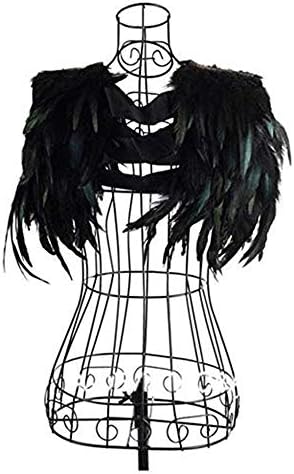 Yoodeet Black Feather Sewing Trimming Collar Shoulder Peacock Shawls Fringe Evening Dress Angel Wings Cocktail Dress