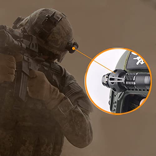 Vbestlife Helmet Flashlight Holder Mount Tactical Airsoft Quick Release Flashlight Clamp Fit Fast Helmet Rail Portable Plastic Torch Mount Flashlight Holder Bracket For Helmet Helmet Mounted Flas #TOP7