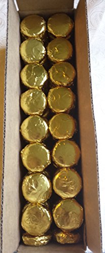 Chocolate Covered Cookies 100 Pieces Gold Foil