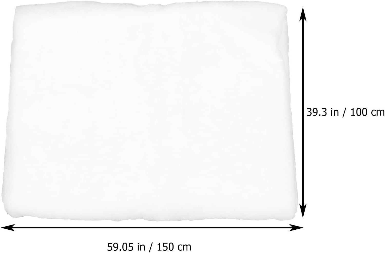 BESTYASH Thickened Artificial Snow Carpet 1.5x1m White Fluffy Decorative Snow Blanket for Christmas Holiday Party Winter Floor Décor