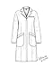 Dr. James Women’s Lab Coat for Medical Professionals, Classic Fit, Multiple Pockets, White US 6