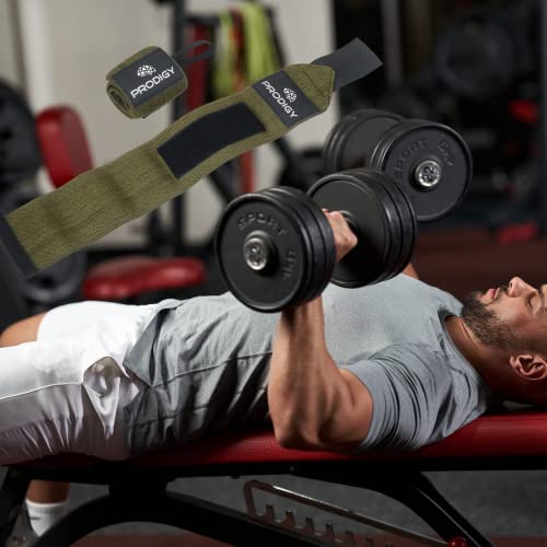 Premium Weightlifting Wrist Wraps 18" Professional Best Grade Wrist Support With Heavy Duty Thumb Loop - Wraps For Working Out, Strength Training, Weightlifting, Bodybuilding Green #TOP4