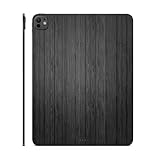 Tablet Skin Compatible with Apple iPad Pro 11 (M4) 2024 - Black Wood - Premium 3M Vinyl Protective Wrap Decal Cover - Easy to Apply | Crafted in The USA by MightySkins