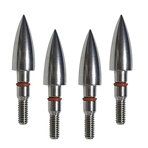 Image of 100 /125 /150 /200 /300 Grains Archery Field Points Practice Field Tips, Archery Target Practice Hunting Arrow Tip for Recurve, Compound Bow Crossbow, Stainless Steel Screw in Broadheads