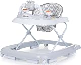 Centro de juegos con varios botones, cómodo asiento con respaldo alto acolchado
