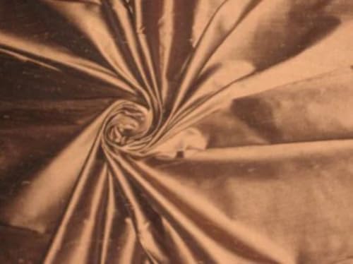 Soie Dupioni DUP36 marron clou de girofle 137 cm, une étoffe de luxe pour haute couture