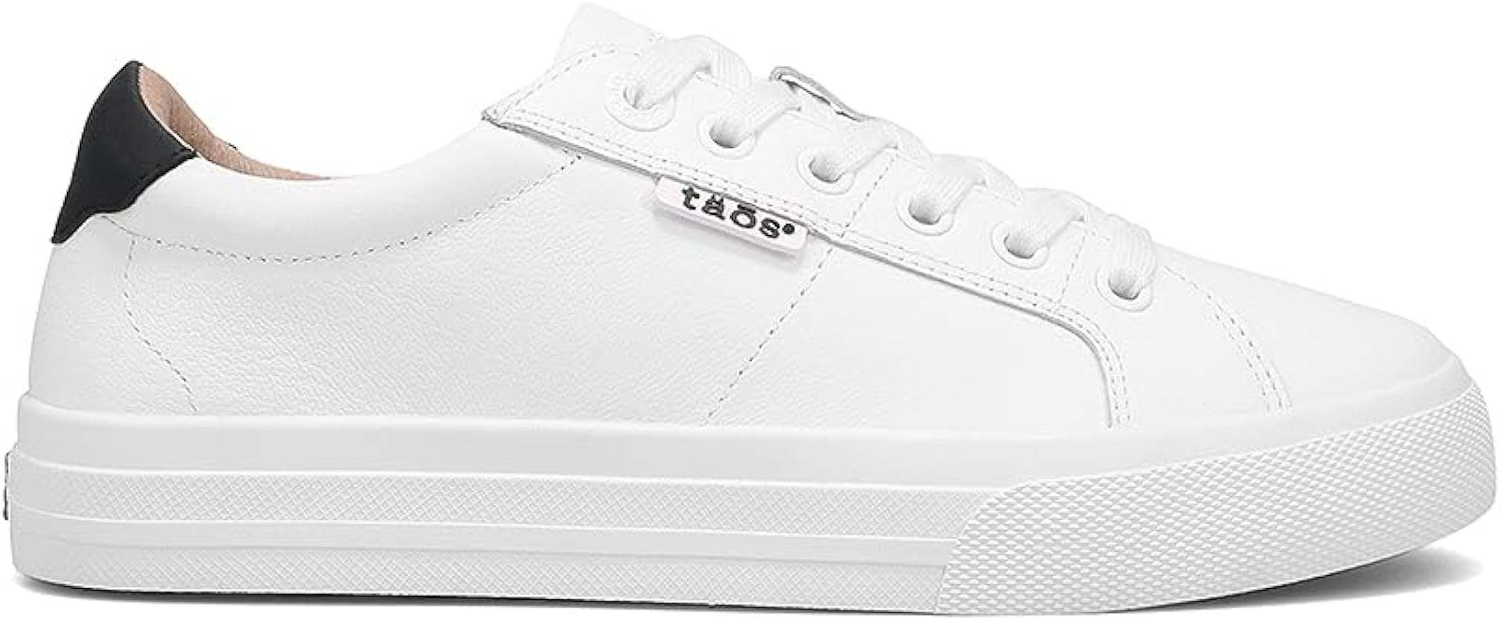 Amazon.com | Taos Footwear Women's Heart & Soul Lux White/Black