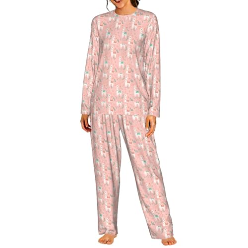 Pyjama assorti femme taille élastique anti-frottement pour sommeil confortable