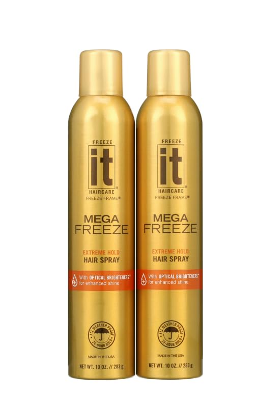 IT Mega Freeze Hair Spray Extreme Hold 10 oz 2 Count