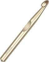 Vista 9 de Gancho de ganchillo de gran tamaño de 0.394 in, aguja de ganchillo larga QLRFFLJOY de metal, herramientas de tejido de hilo para tejer mantas