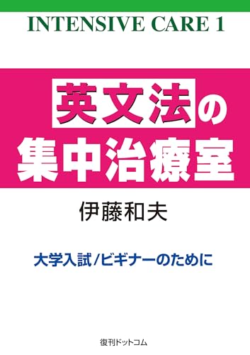 英文法の集中治療室 ＜INTENSIVE CARE 1＞