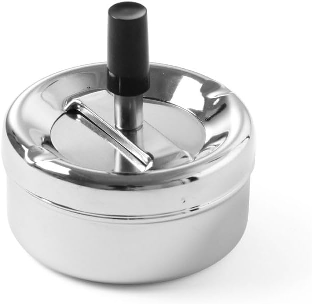 HENDI 440209 Cendrier avec bouton poussoir (Lot de 10)