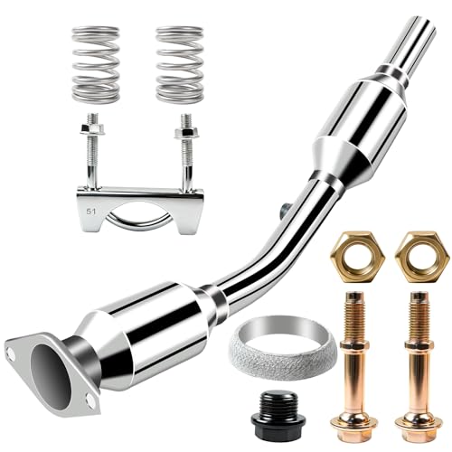 BBTEQEKN Front Catalytic Converter Kit Direct-Fit Compatible with Toyota Corolla 2003-2008, Matrix 2003-2008 & Pontiac Vibe 2003-2008, 1.8L, Replaces 53717