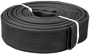 OF10-300 3" ID Black Lay-Flat Nitrile/PVC Rubber Discharge Hose (200 Feet)