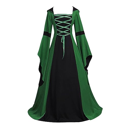 OIOLOYJM Renaissance Costume Women Medieval Sexy Plus Size Witch Vampire Gothic Halloween Costumes Woman 2025 Clothes Dresses