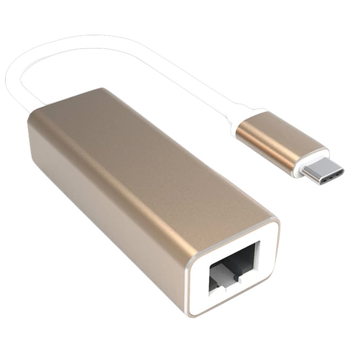 SHINEOFI Adattatore Convertitore Ethernet Usb-C 3 Pezzi USB Porta Gigabit Per Laptop Convertitore Ethernet USB Schede Audio Esterne Golden Abs