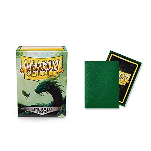 5 Packs Dragon Shield Matte Black Standard Size 100 ct Card Sleeves Value Bundle