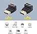 VCE HDMI 90 and 270 Degree Adapter 2-Pack, Right Angle HDMI Male to Female L Adapter Connector 3D&4K Supported