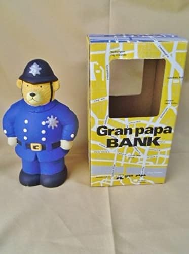 Amazon 込 グランパパ ベアー ポリスマン 貯金箱津川雅彦 陶器 テディベア 熊 クマ くま Gran Papa レトロ 輸入 雑貨 警察官 貯金箱 おもちゃ